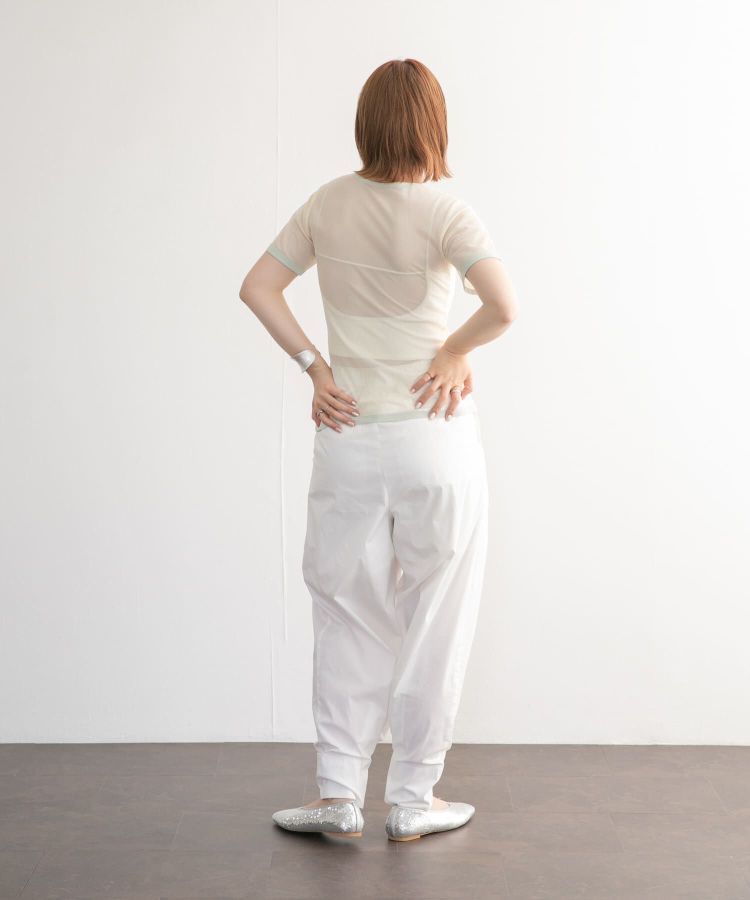  「メッシュZIPトップス」|Tシャツ・カットソー|