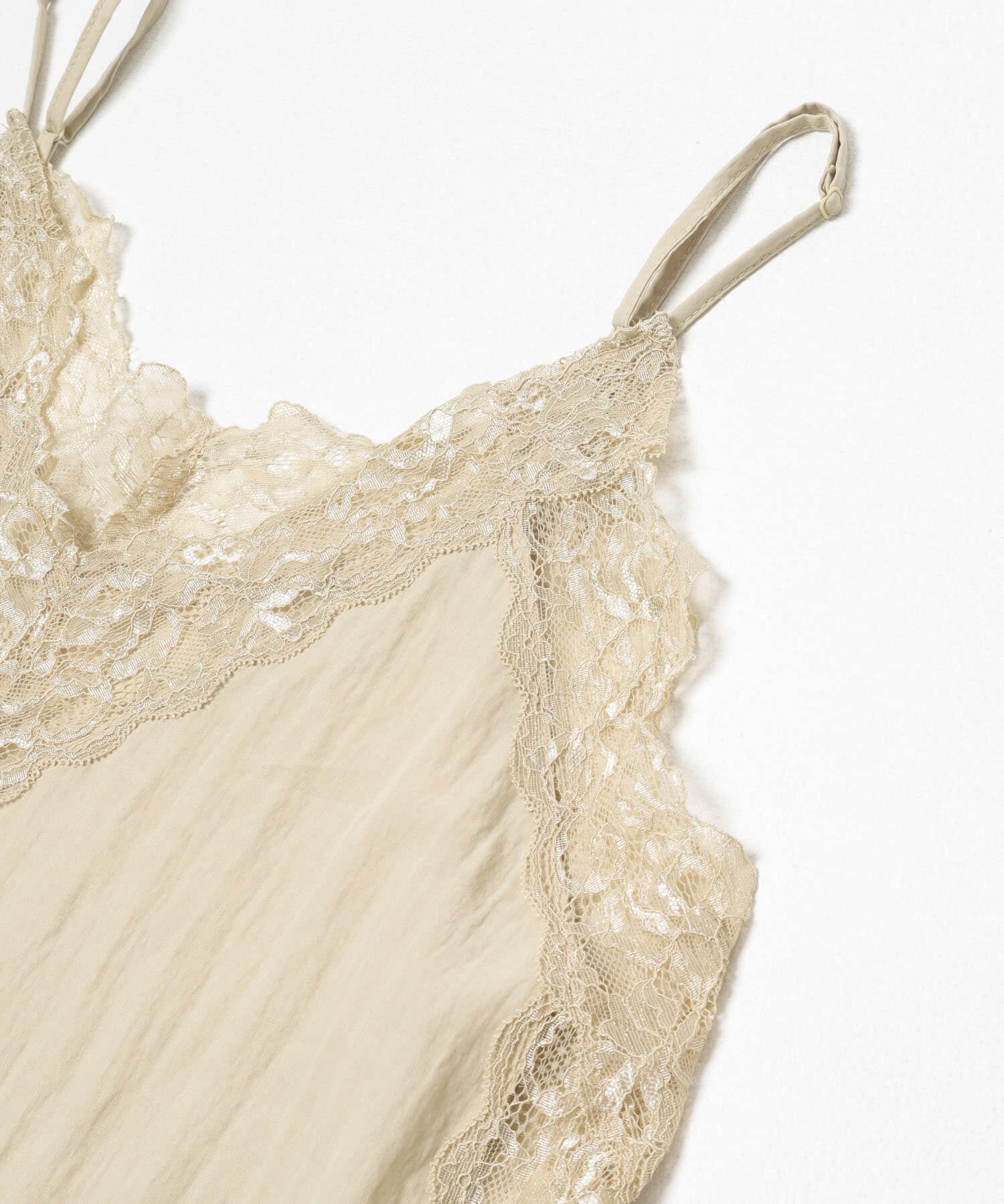  「ヴィンテージライクレースキャミソール」|キャミソール|