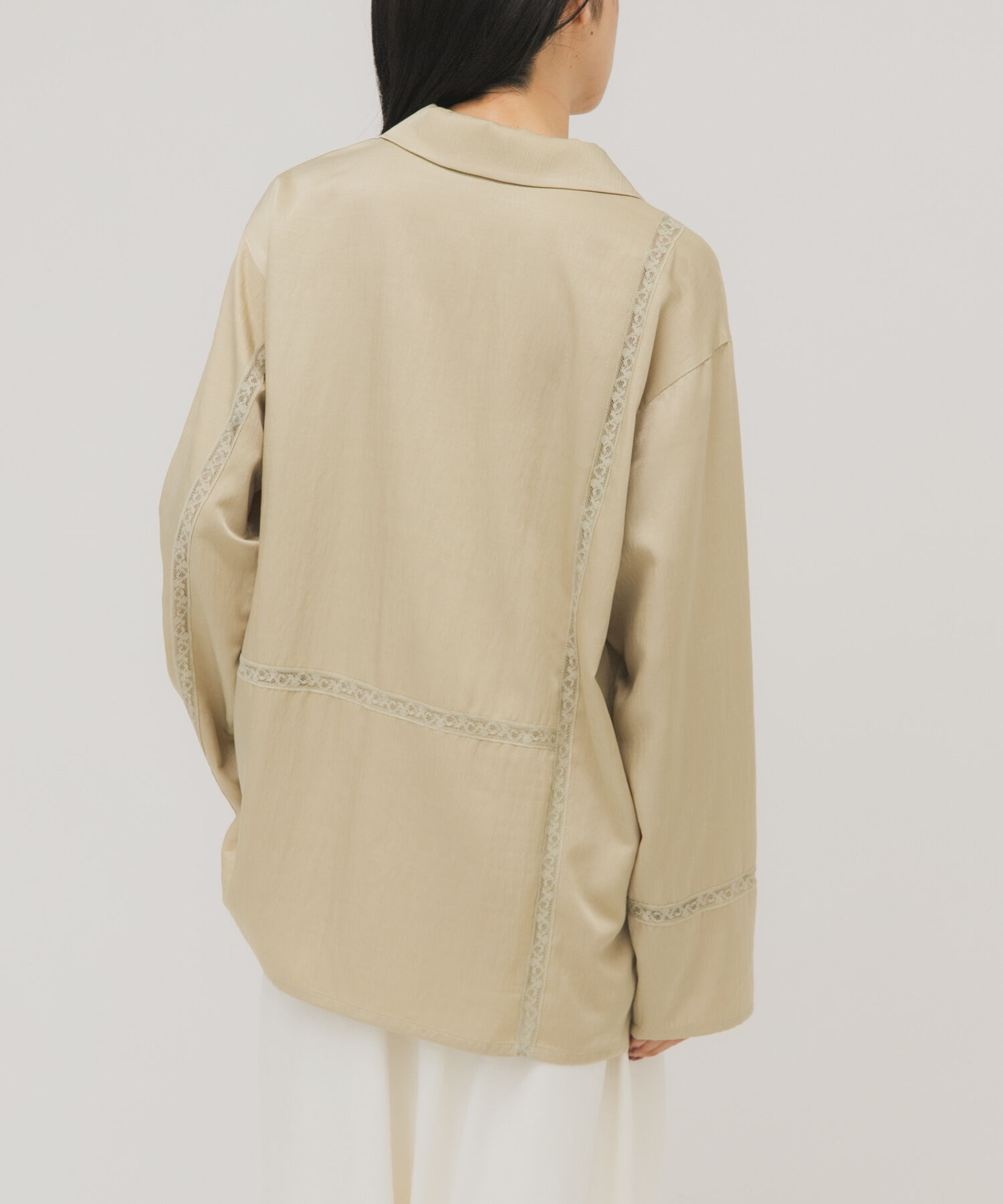  「ルーズサテンシャツ」|シャツ・ブラウス|