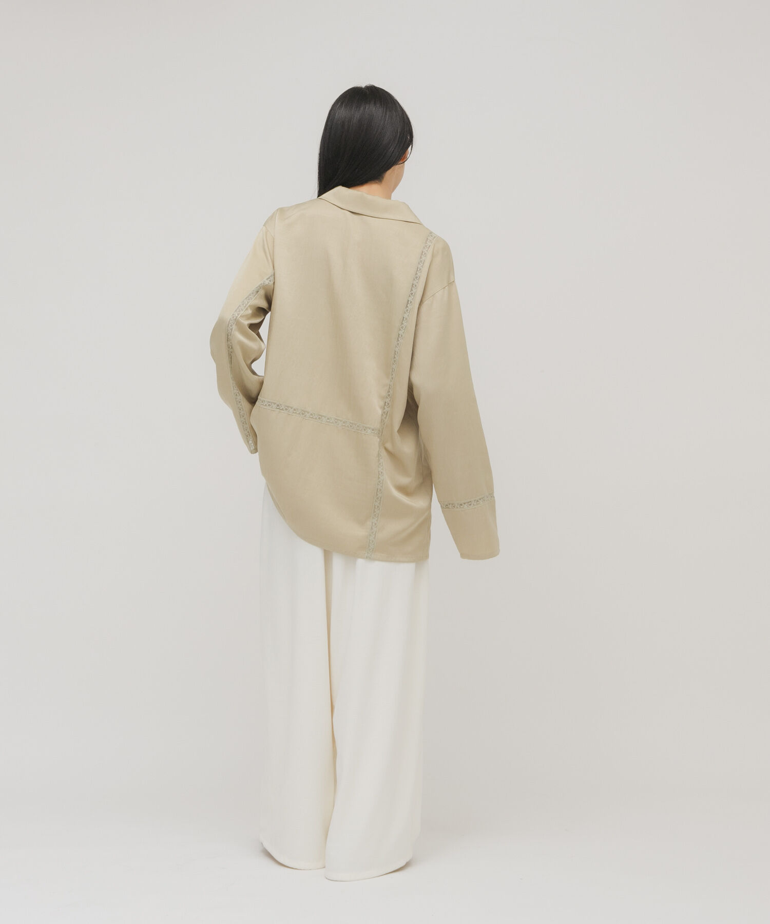  「ルーズサテンシャツ」|シャツ・ブラウス|