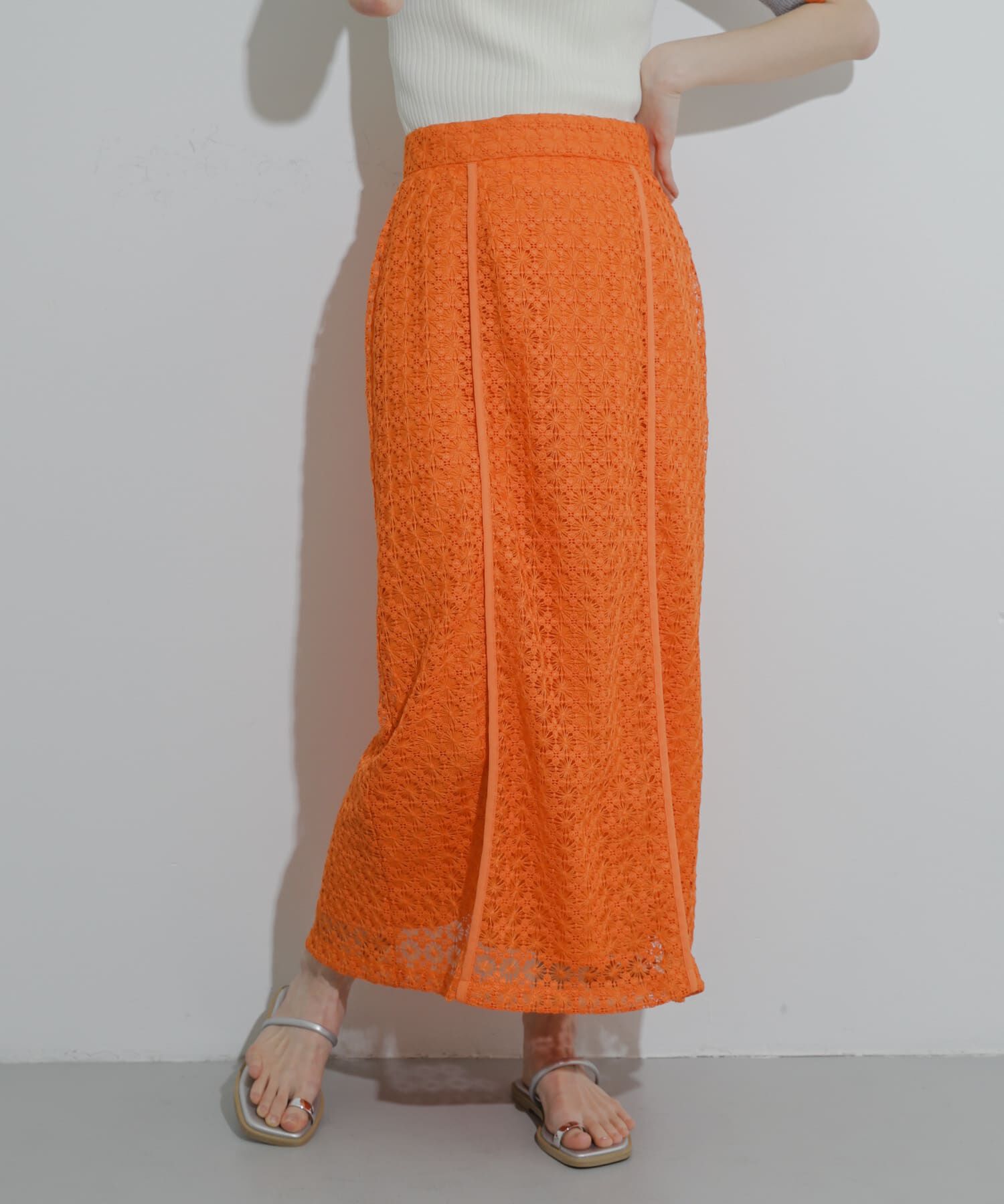 SENSE OF PLACE by URBAN RESEARCH「パイピングレーススカート」|スカート|