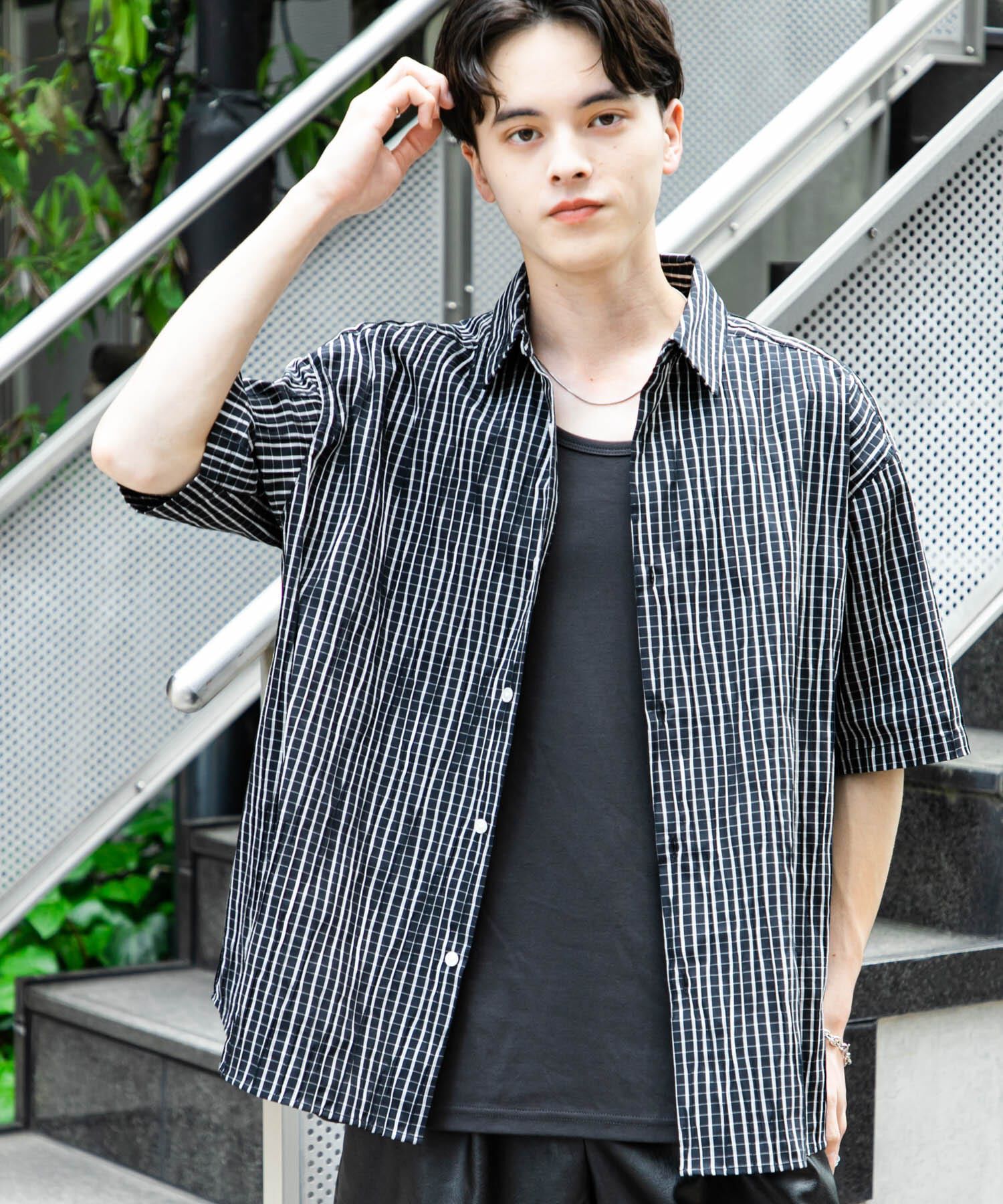 SENSE OF PLACE by URBAN RESEARCH「アソートジャガードショートスリーブシャツ」|シャツ・ブラウス|