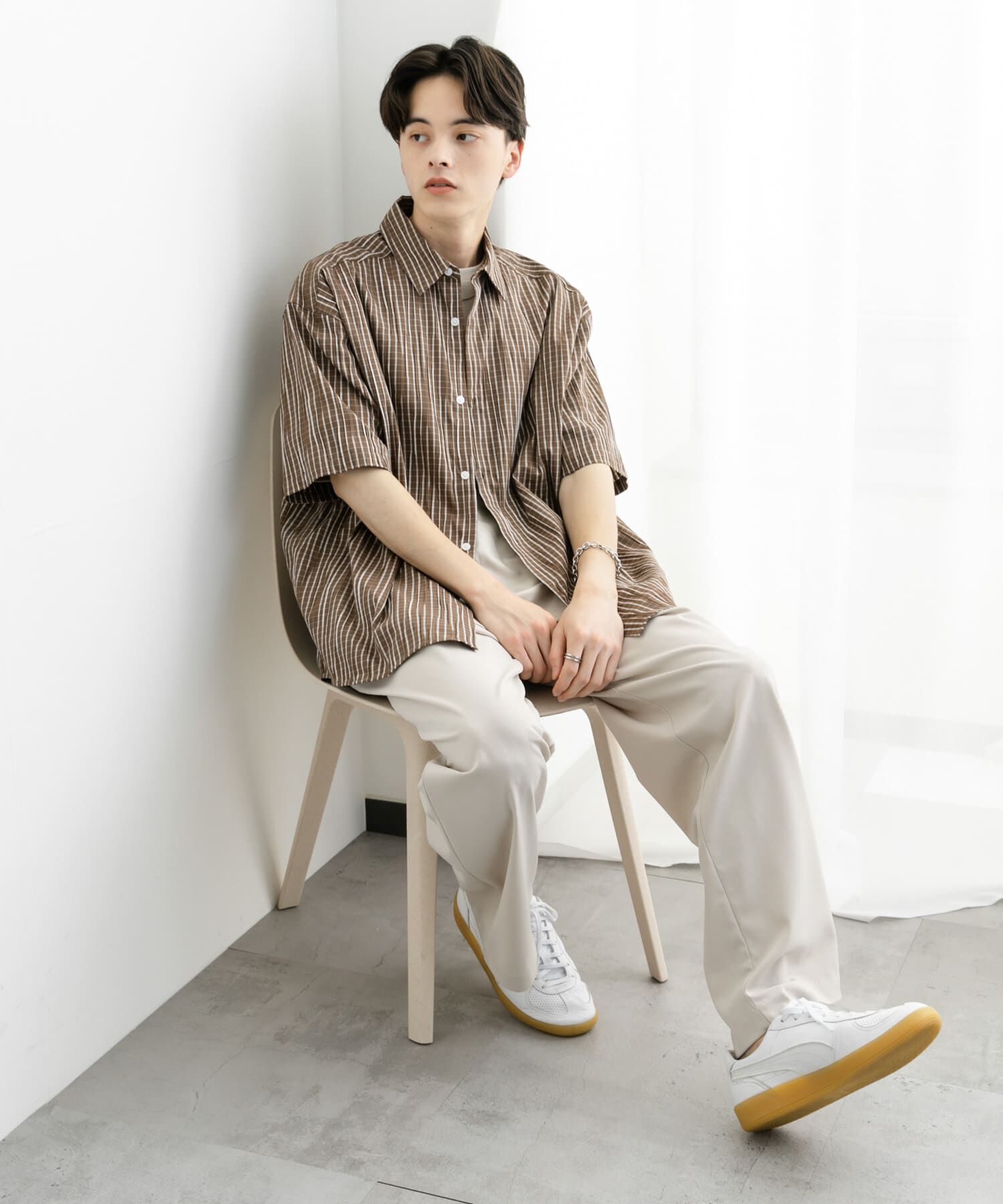 SENSE OF PLACE by URBAN RESEARCH「アソートジャガードショートスリーブシャツ」|シャツ・ブラウス|