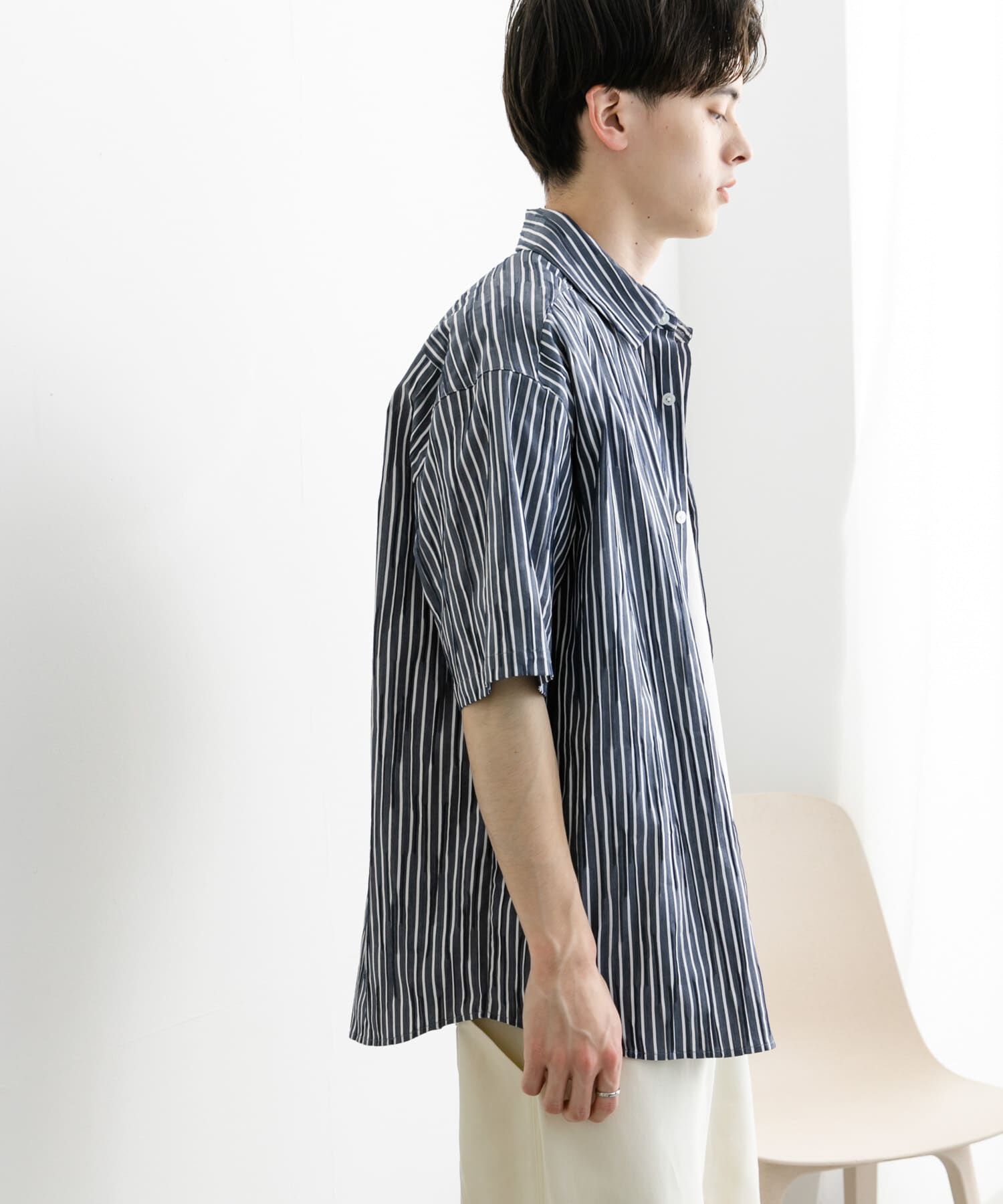 SENSE OF PLACE by URBAN RESEARCH「アソートジャガードショートスリーブシャツ」|シャツ・ブラウス|