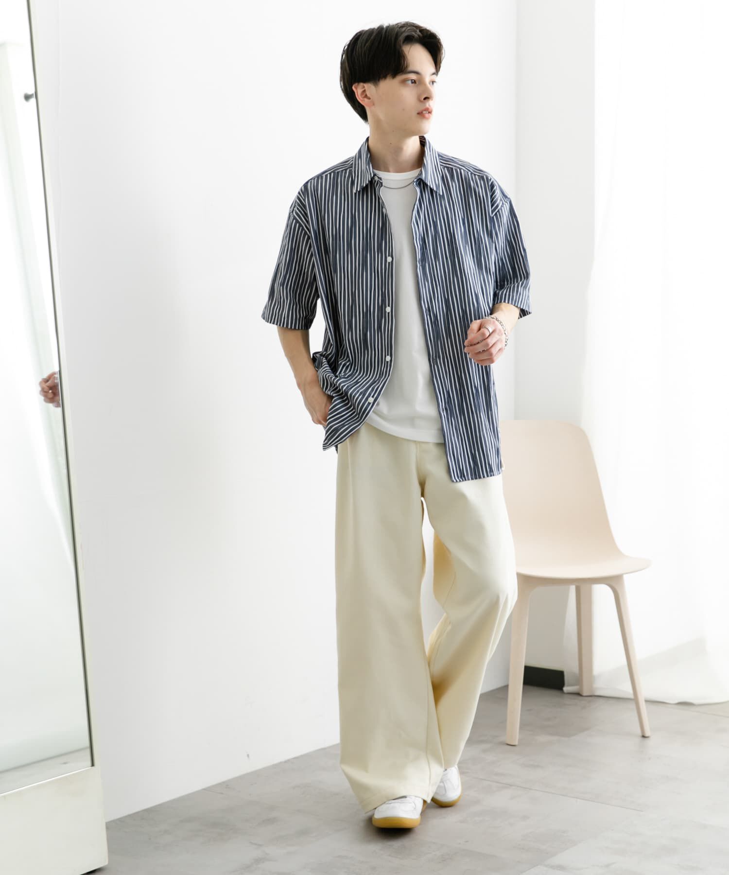 SENSE OF PLACE by URBAN RESEARCH「アソートジャガードショートスリーブシャツ」|シャツ・ブラウス|