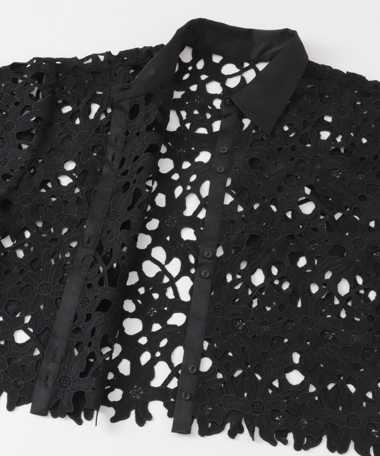 SENSE OF PLACE by URBAN RESEARCH「レースクロップドシャツ(半袖)」|シャツ・ブラウス|