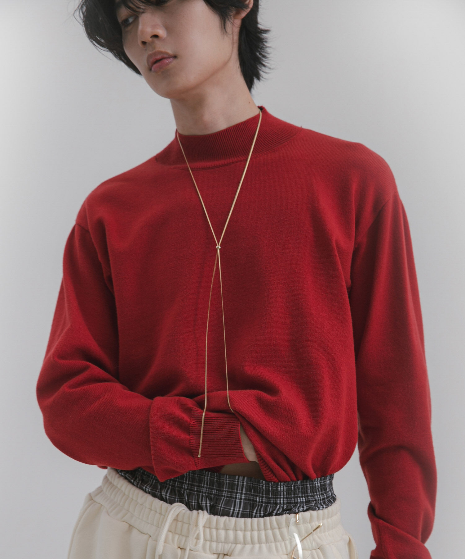 SENSE OF PLACE by URBAN RESEARCH「『一部WEB限定カラー』『洗濯可/毛玉防止』ストレッチモックネックニット」|ニット・セーター|