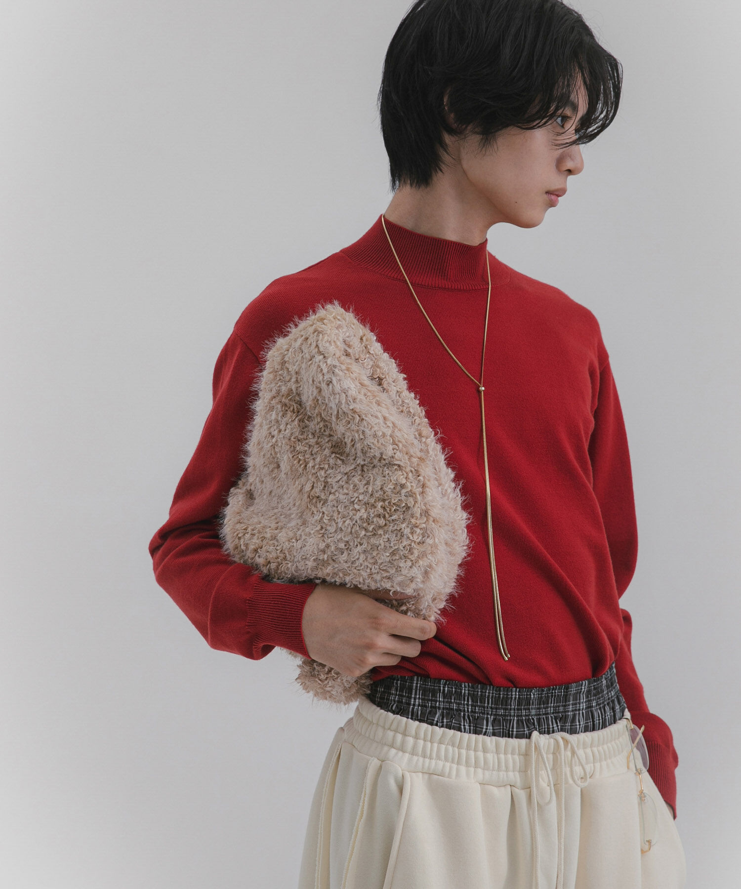 SENSE OF PLACE by URBAN RESEARCH「『一部WEB限定カラー』『洗濯可/毛玉防止』ストレッチモックネックニット」|ニット・セーター|