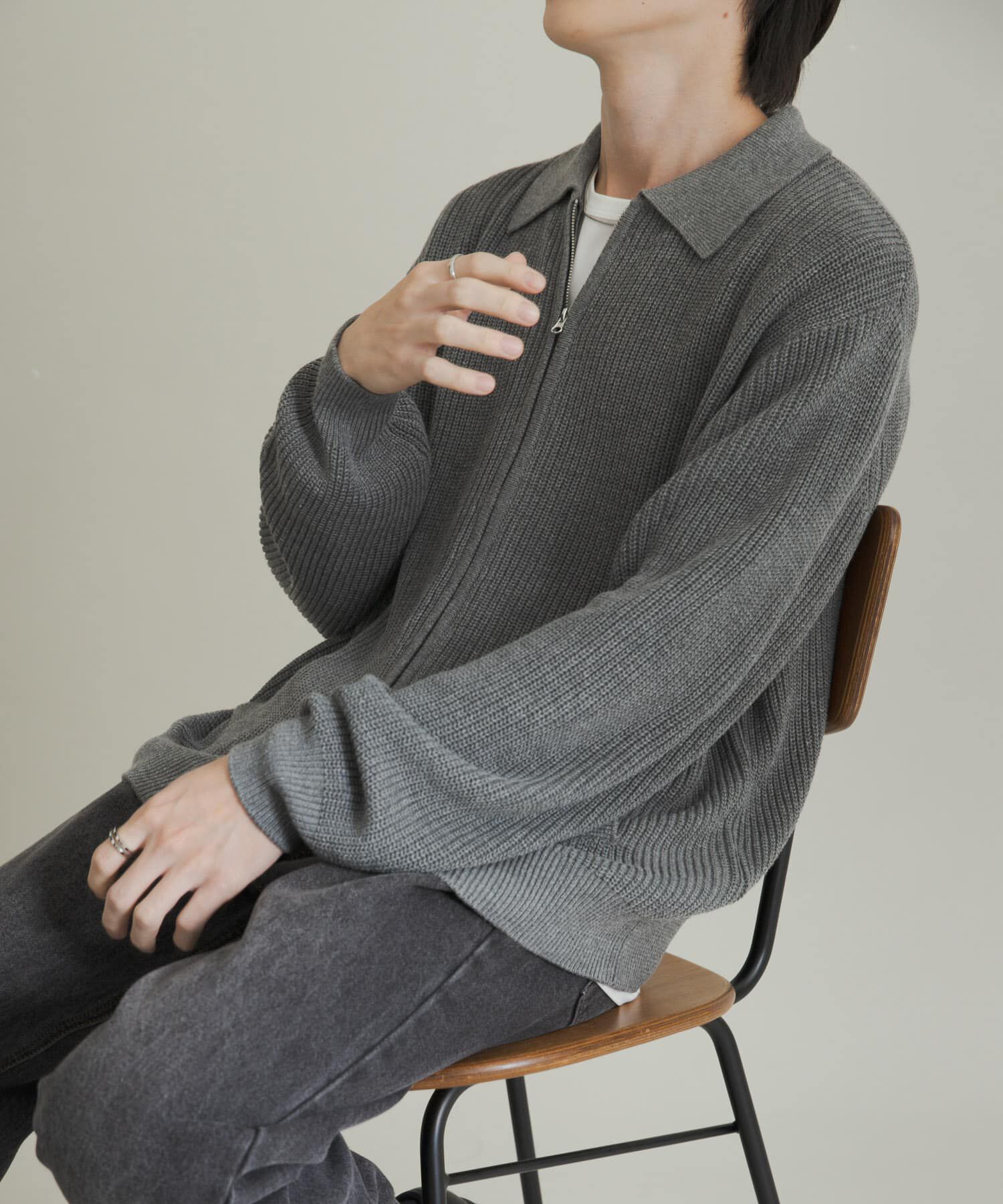 SENSE OF PLACE by URBAN RESEARCH「ダブルジップニットカーディガン」|ニット・セーター|