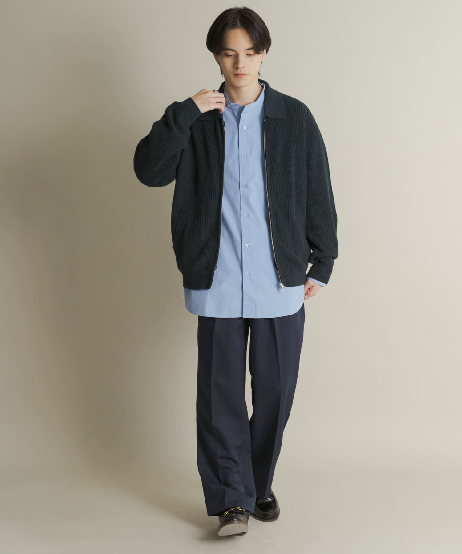 SENSE OF PLACE by URBAN RESEARCH「ダブルジップニットカーディガン」|ニット・セーター|