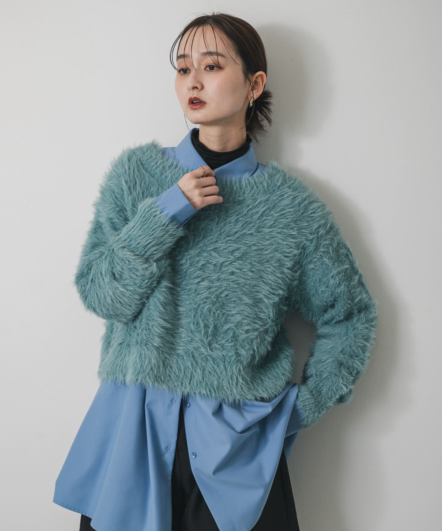 SENSE OF PLACE by URBAN RESEARCH「ミックスシャギーセーター」|ニット・セーター|