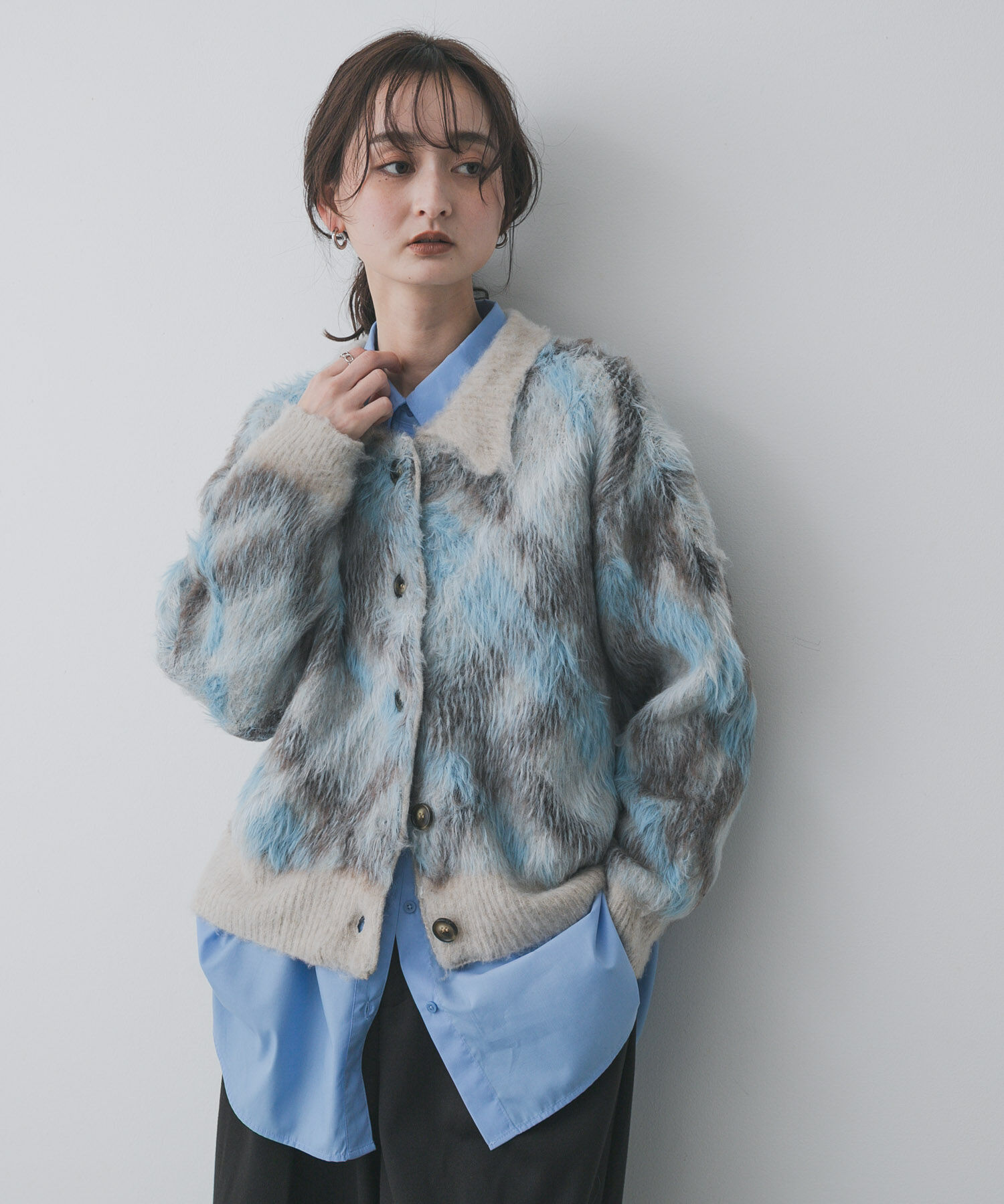 SENSE OF PLACE by URBAN RESEARCH「『洗濯可』エリツキチェックカーディガン」|カーディガン|