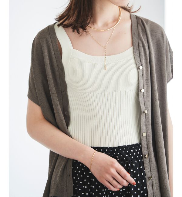  「リブニットキャミソール」|キャミソール|