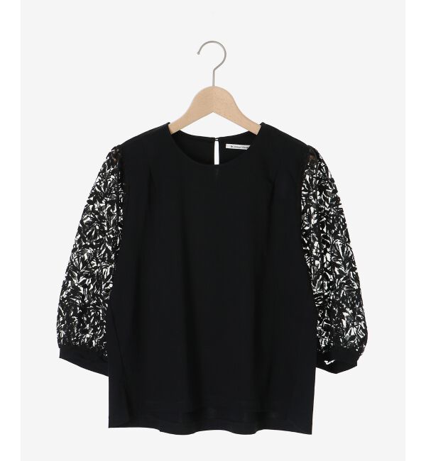  「《手洗い可能》シアーレースキリカエプルオーバー」|Tシャツ・カットソー|