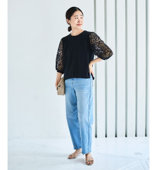  「《手洗い可能》シアーレースキリカエプルオーバー」|Tシャツ・カットソー|