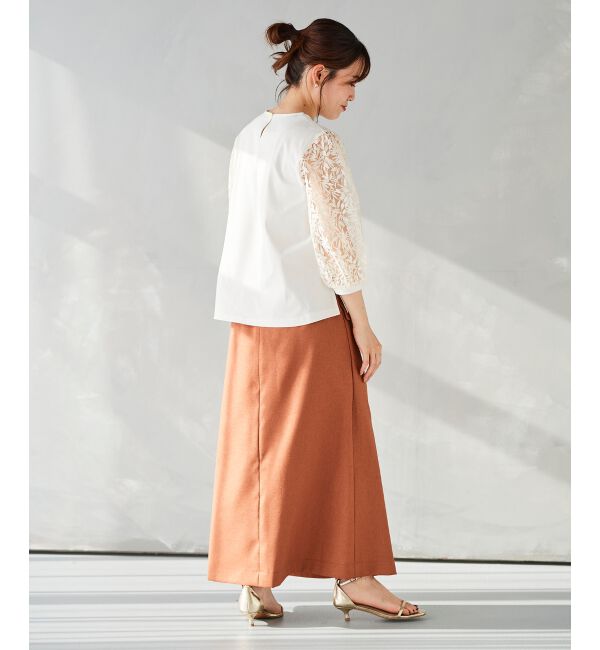  「《手洗い可能》シアーレースキリカエプルオーバー」|Tシャツ・カットソー|