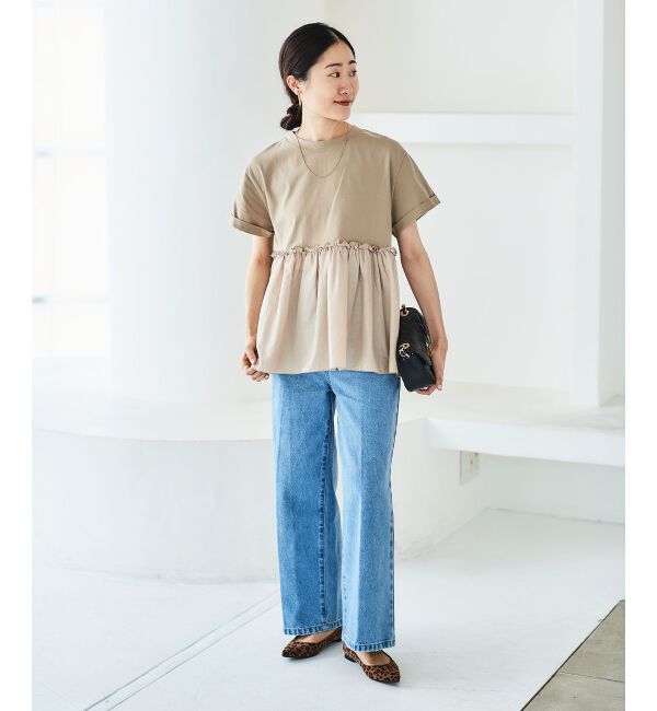 le.coeur blanc「セミフレアデニム」|デニム|