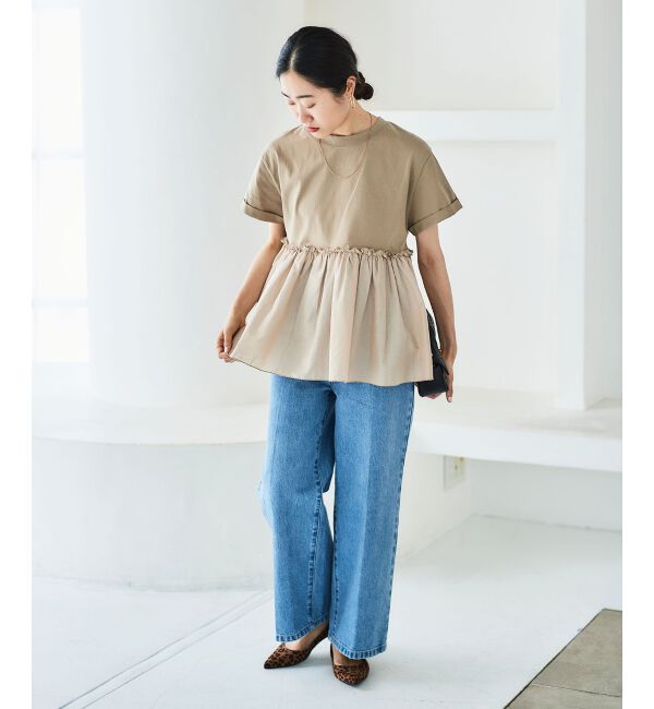 le.coeur blanc「セミフレアデニム」|デニム|