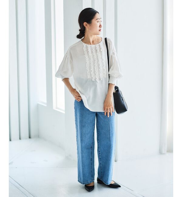 le.coeur blanc「セミフレアデニム」|デニム|