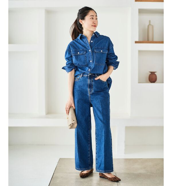 le.coeur blanc「セミフレアデニム」|デニム|