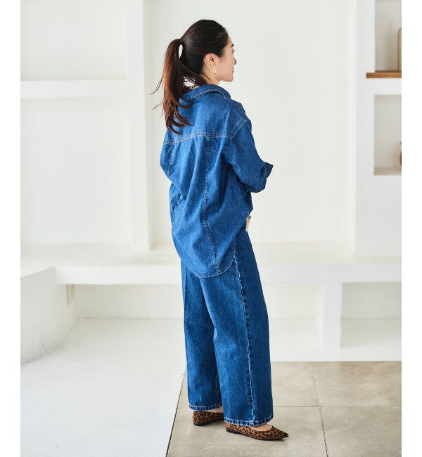 le.coeur blanc「セミフレアデニム」|デニム|