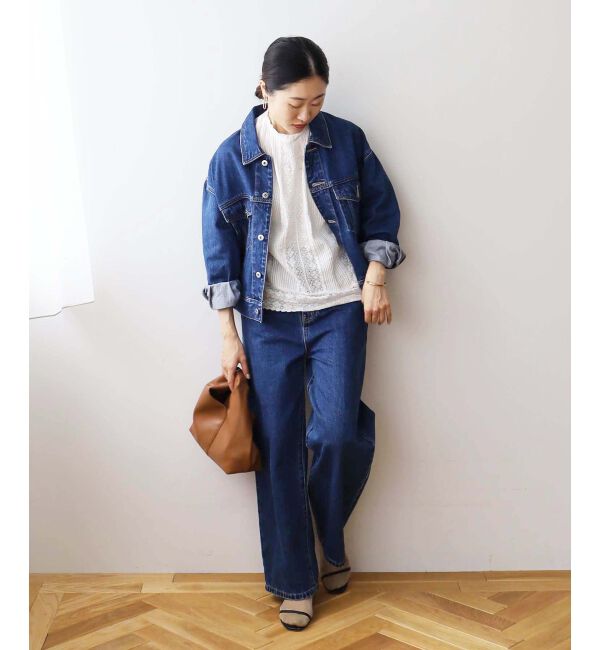 le.coeur blanc「セミフレアデニム」|デニム|