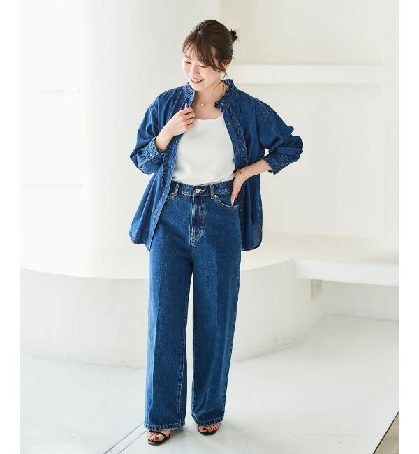 le.coeur blanc「セミフレアデニム」|デニム|