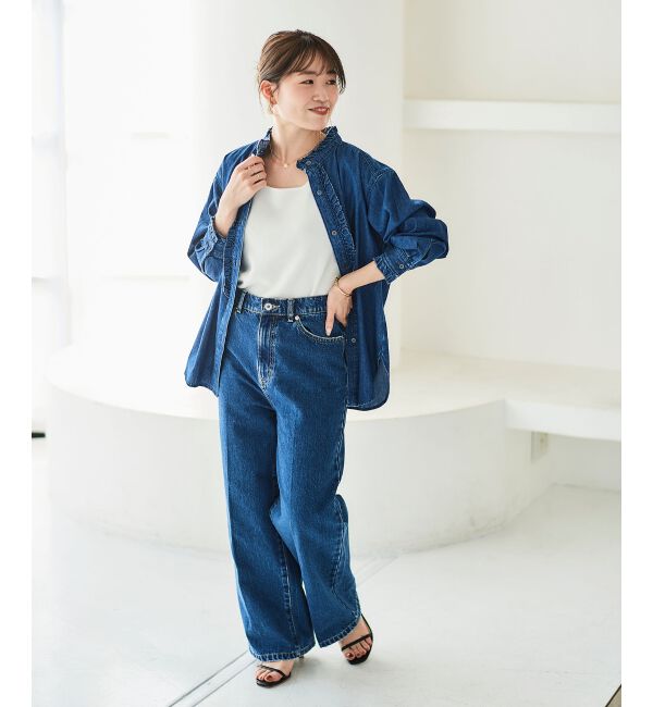 le.coeur blanc「セミフレアデニム」|デニム|