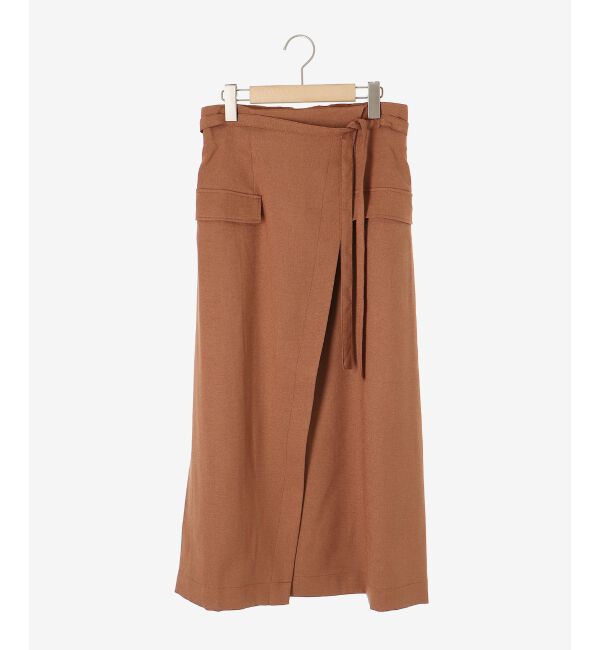 le.coeur blanc「《手洗い可能》ラップライクフレアスカート」|スカート|