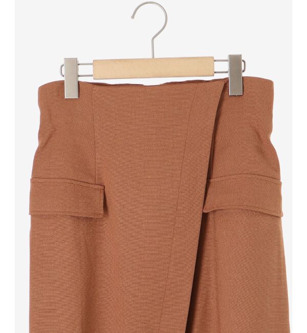 le.coeur blanc「《手洗い可能》ラップライクフレアスカート」|スカート|