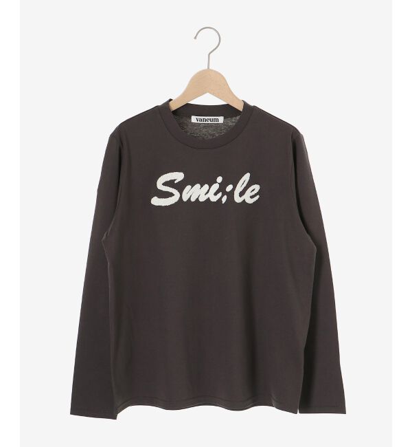 le.coeur blanc「《一部店舗/WEB限定》【vaneum】 サガラ刺繍ロゴロンT」|Tシャツ・カットソー|