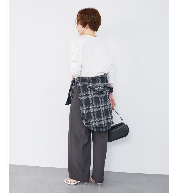 le.coeur blanc「《一部店舗/WEB限定》【vaneum】 サガラ刺繍ロゴロンT」|Tシャツ・カットソー|