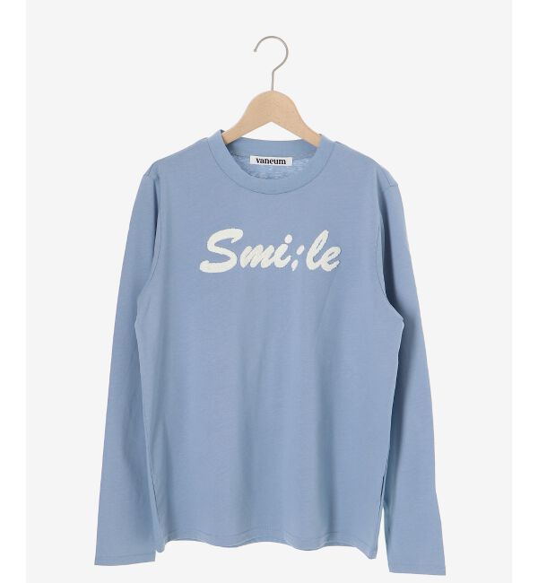 le.coeur blanc「《一部店舗/WEB限定》【vaneum】 サガラ刺繍ロゴロンT」|Tシャツ・カットソー|