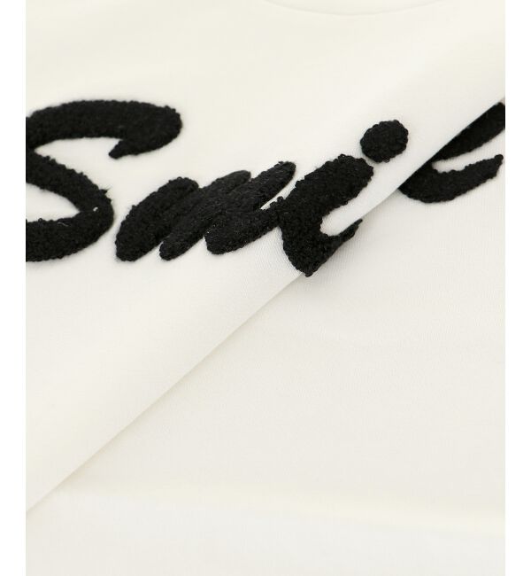 le.coeur blanc「《一部店舗/WEB限定》【vaneum】 サガラ刺繍ロゴロンT」|Tシャツ・カットソー|