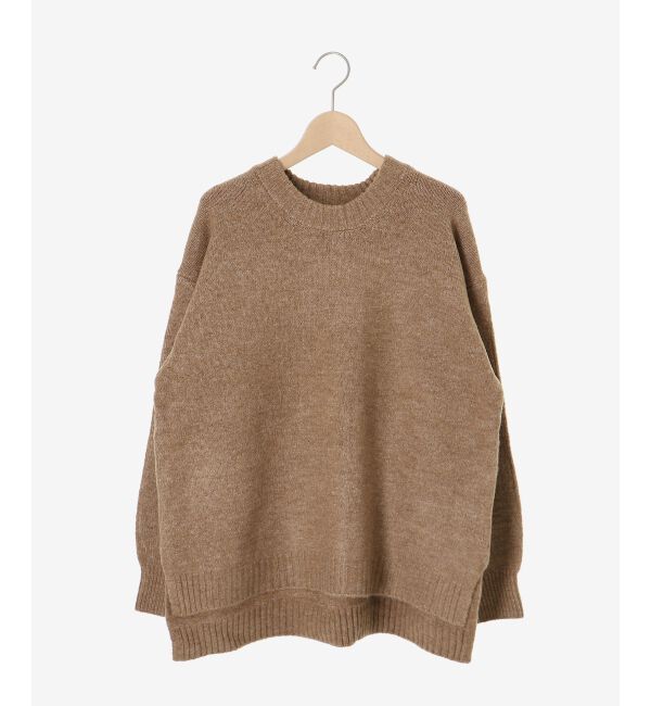  「《WEB限定アイテム》ワイドシルエットクルーネックプルオーバー」|ニット・セーター|