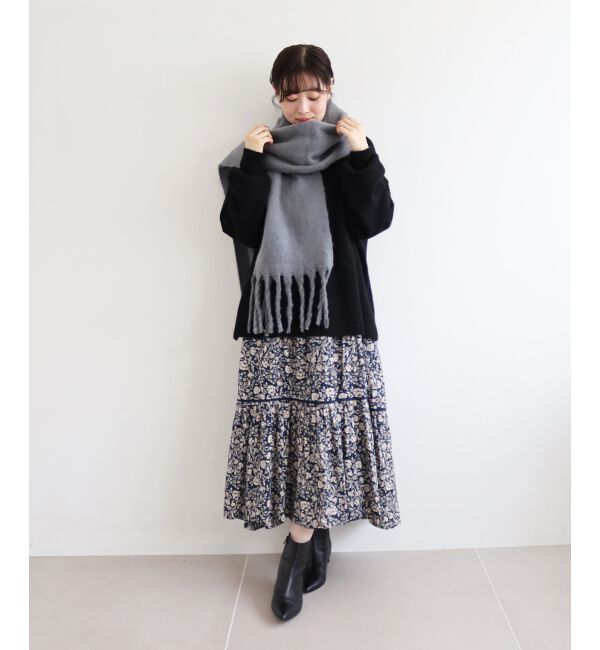  「《WEB限定アイテム》ワイドシルエットクルーネックプルオーバー」|ニット・セーター|