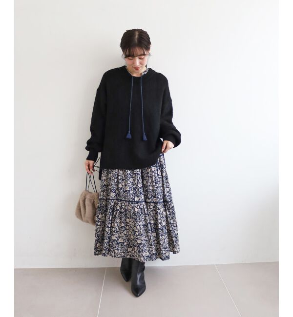  「《WEB限定アイテム》ワイドシルエットクルーネックプルオーバー」|ニット・セーター|