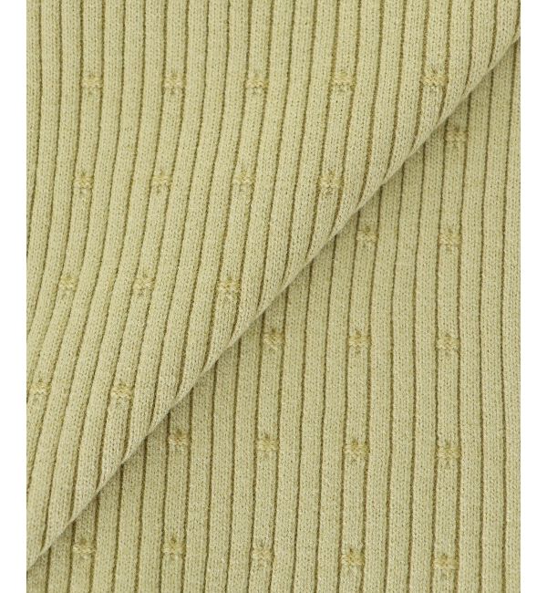  「《WEB限定アイテム》アイレットクルーリブニット」|ニット・セーター|