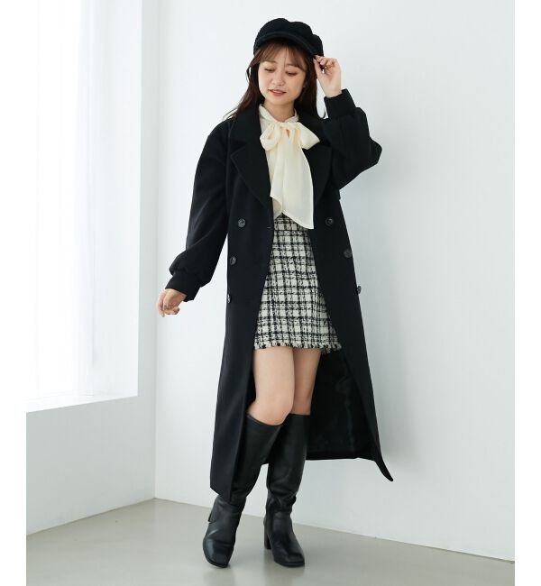 MAJESTICLEGON「バックデザインチェスターコート」|チェスターコート|