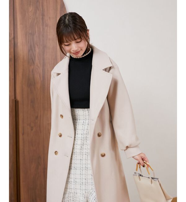 MAJESTICLEGON「バックデザインチェスターコート」|チェスターコート|