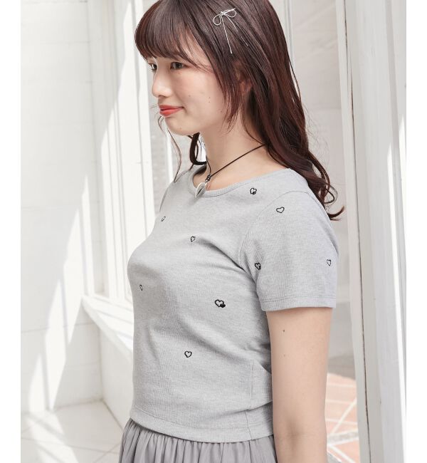 MAJESTICLEGON「ロマンティックエンブロイダリーTシャツ」|Tシャツ・カットソー|