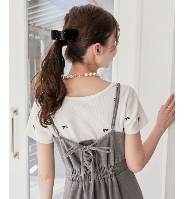 MAJESTICLEGON「ロマンティックエンブロイダリーTシャツ」|Tシャツ・カットソー|