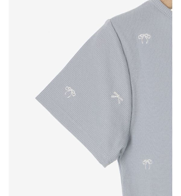 MAJESTICLEGON「ロマンティックエンブロイダリーTシャツ」|Tシャツ・カットソー|