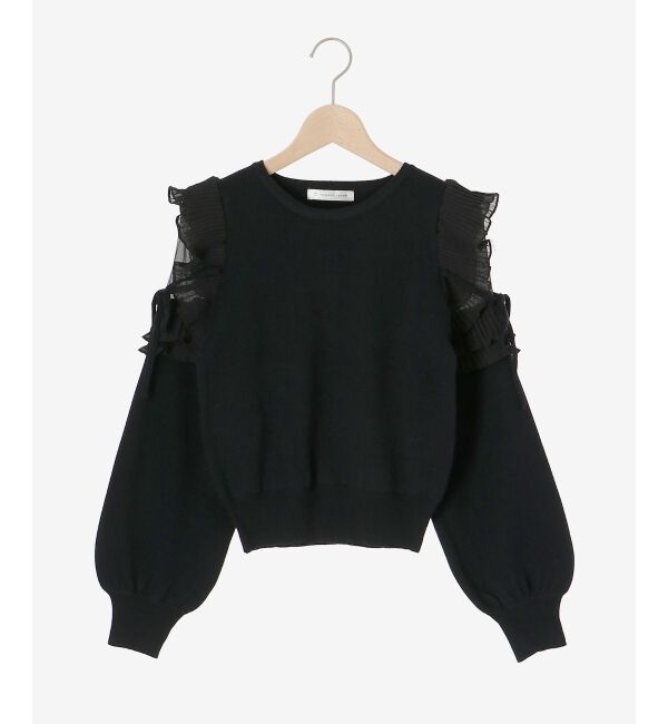 MAJESTICLEGON「プリーツフリルニット」|ニット・セーター|