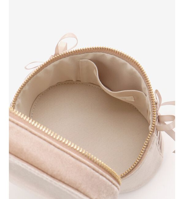 MAJESTICLEGON「レースアップベロアバニティバッグ」|ショルダー・メッセンジャー|