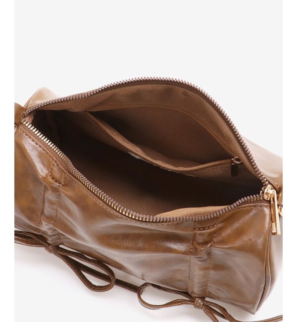 MAJESTICLEGON「パールチェーンセットWリボンバッグ」|ショルダー・メッセンジャー|