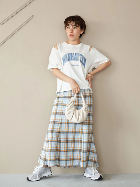 earth music&ecology「ショルダースリットショートTシャツ」|Tシャツ・カットソー|