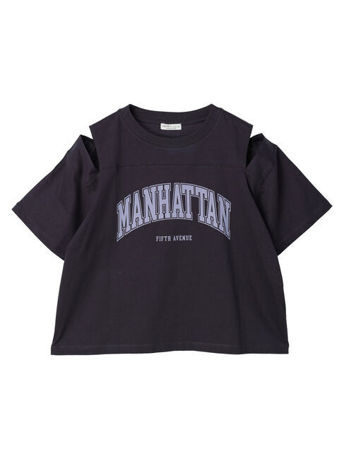 earth music&ecology「ショルダースリットショートTシャツ」|Tシャツ・カットソー|