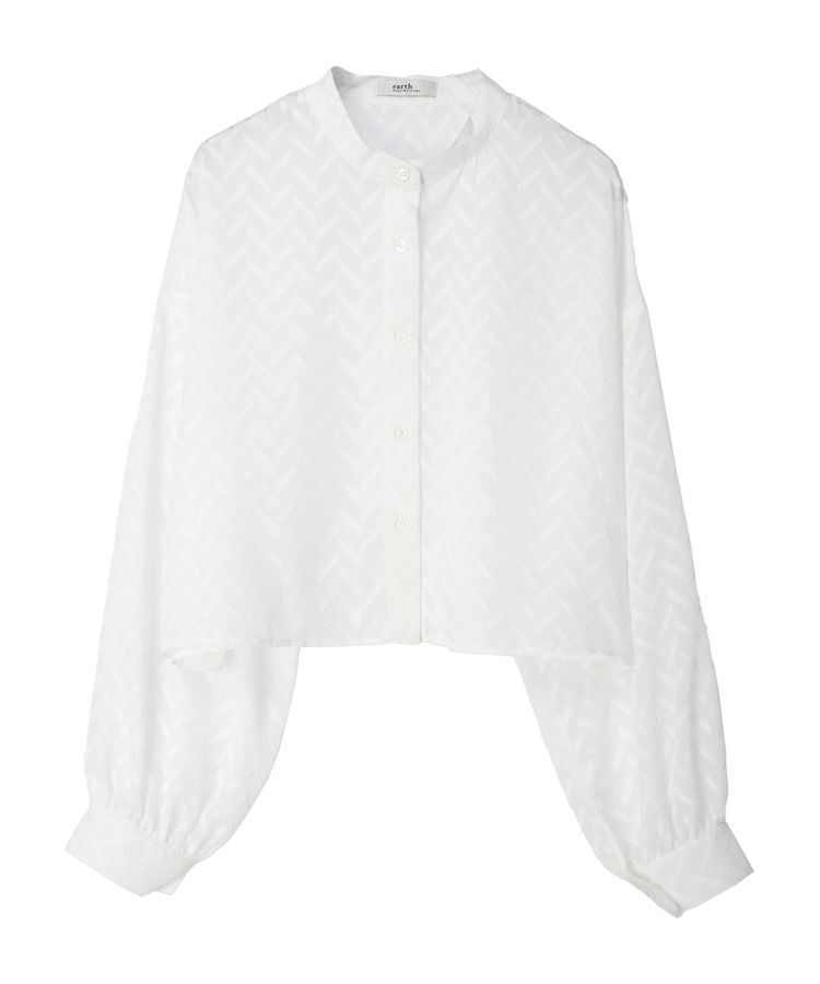 earth music&ecology「ツッキリジャガードショートブラウス」|シャツ・ブラウス|