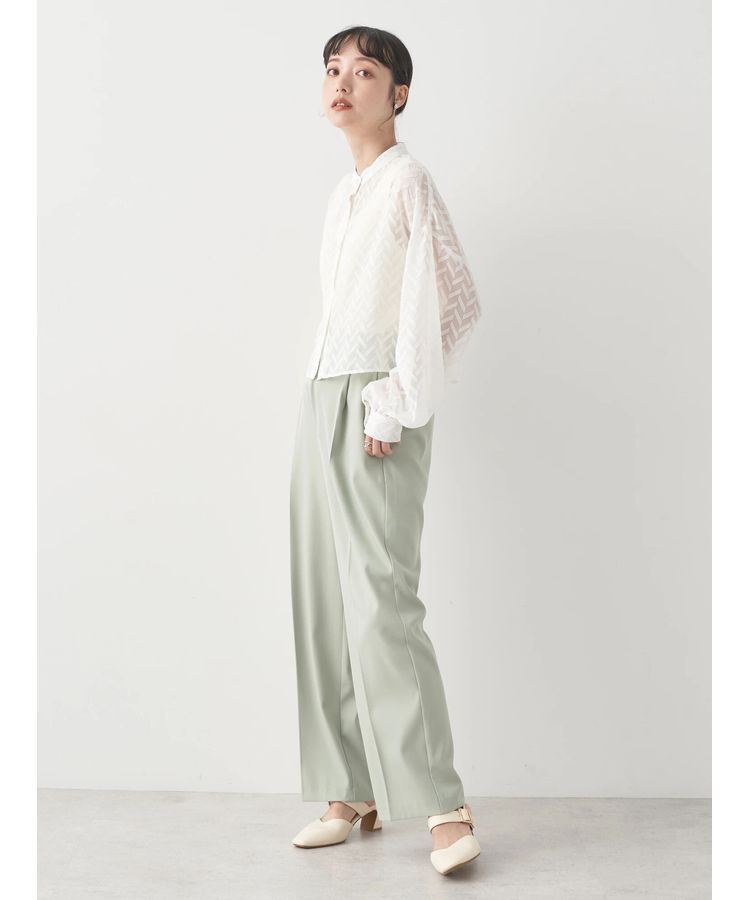 earth music&ecology「ツッキリジャガードショートブラウス」|シャツ・ブラウス|